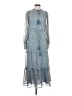 Allison 100% Polyester Paisley Blue Casual Dress Size XS - photo 1