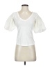By Anthropologie White Short Sleeve Top Size XXS - photo 1