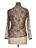 Bar III Animal Print Brown Long Sleeve Blouse Size 0X - photo 2