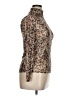Bar III Animal Print Brown Long Sleeve Blouse Size 0X - photo 4