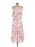1.State 100% Polyester Floral Pink Casual Dress Size M - photo 2