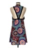 GB 100% Polyester Paisley Blue Casual Dress Size M - photo 2