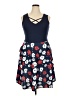Unbranded Blue Casual Dress Size XXL (estimated) - photo 1