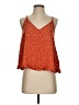 Xhilaration 100% Rayon Orange Sleeveless Top Size S - photo 1