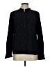 Levi's 100% Lyocell Polka Dots Black Long Sleeve Blouse Size L - photo 1