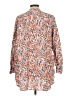 Lands' End Print Orange 3/4 Sleeve Blouse Size L - photo 2