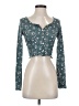 Amable by Mable Teal Long Sleeve Top Size S - photo 1