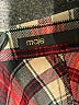 Maje Plaid Burgundy 3/4 Sleeve Blouse Size XL - photo 7