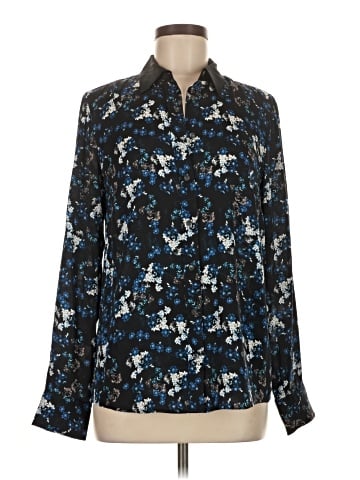 J.Crew Collection Long Sleeve Silk Top (view 1)