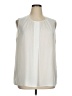 CAbi 100% Polyester Ivory Sleeveless Blouse Size XL - photo 1