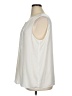 CAbi 100% Polyester Ivory Sleeveless Blouse Size XL - photo 5