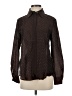 MNG 100% Lyocell Polka Dots Brown Long Sleeve Blouse Size 2 - photo 1