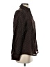 MNG 100% Lyocell Polka Dots Brown Long Sleeve Blouse Size 2 - photo 4