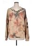 E. Luna Tie-dye Tan Pullover Sweater Size 1X - photo 1