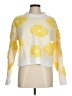 Shein 100% Polyester Floral Yellow Pullover Sweater Size 6 - photo 1