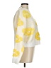 Shein 100% Polyester Floral Yellow Pullover Sweater Size 6 - photo 4