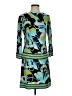 Trina Turk Print Teal Cocktail Dress Size 4 - photo 1