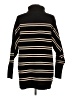 Unbranded Stripes Black Turtleneck Sweater Size L - photo 2