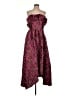 Elliatt 100% Polyester Paisley Purple Cocktail Dress Size L - photo 1
