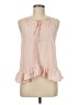 Shein 100% Polyester Pink Sleeveless Blouse Size 6 - photo 1