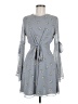 Unbranded 100% Polyester Gray Casual Dress Size 8 - photo 1
