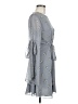 Unbranded 100% Polyester Gray Casual Dress Size 8 - photo 4