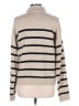 Gilli 100% Acrylic Stripes Ivory Turtleneck Sweater Size L - photo 2
