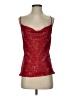 Lavender Brown 100% Polyester Red Sleeveless Top Size XS - photo 1