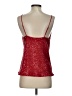 Lavender Brown 100% Polyester Red Sleeveless Top Size XS - photo 2