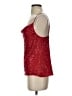 Lavender Brown 100% Polyester Red Sleeveless Top Size XS - photo 5