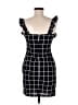 Aqua Plaid Black Cocktail Dress Size M - photo 2