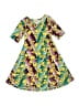 Lularoe Print Yellow Dress Size 4 - photo 1