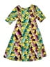 Lularoe Print Yellow Dress Size 4 - photo 2