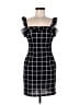 Aqua Plaid Black Cocktail Dress Size M - photo 1