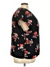 Vero Moda 100% Polyester Floral Black Short Sleeve Blouse Size EU 54 / US 24 - photo 4