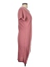 Assorted Brands Solid Pink Casual Dress Size L - photo 4