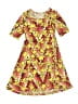 Lularoe Print Yellow Dress Size 4 - photo 1