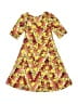 Lularoe Print Yellow Dress Size 4 - photo 2
