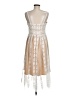 Lili Sidonio Molly Bracken 100% Polyester Ivory Cocktail Dress Size M - photo 2