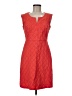 Donna Ricco Argyle Red Cocktail Dress Size 6 (petite) - photo 1