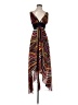XOXO 100% Polyester Print Brown Cocktail Dress Size 3 - 4 - photo 1