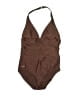 Speedo Solid Brown One Piece Swimsuit Size L (estimated) - photo 1
