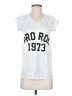 Unbranded White Sleeveless T-Shirt Size S - photo 1