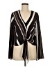 Guess 100% Polyester Brown Black Long Sleeve Blouse Size M - photo 1