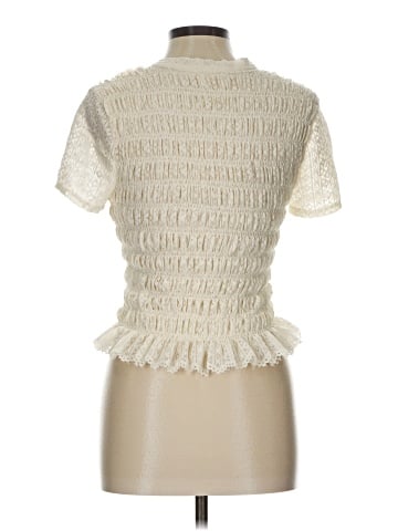 Blue Tassel Short Sleeve Top (view 2)