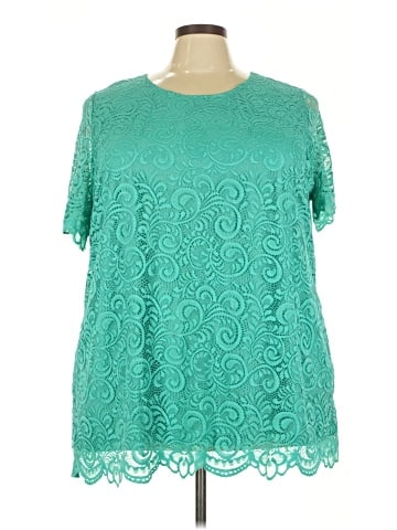 Jessica London Short Sleeve Blouse (view 1)