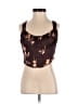 Emory Park 100% Polyester Brown Sleeveless Top Size S - photo 1