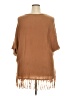 Collection 100% Acrylic Brown Poncho Size 2X - photo 2
