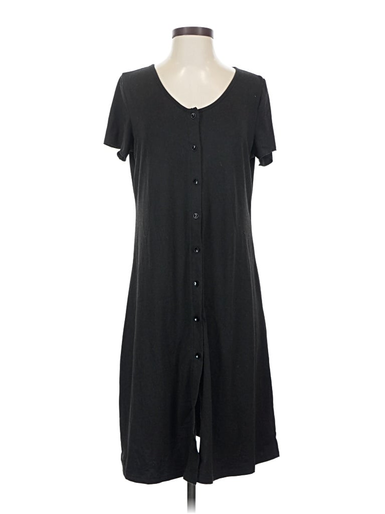 Pre-owned Ekouaer Casual Dress In Black