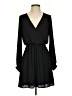 Lush 100% Polyester Solid Black Casual Dress Size S - photo 1
